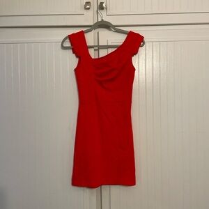 Bebe bright Red dress